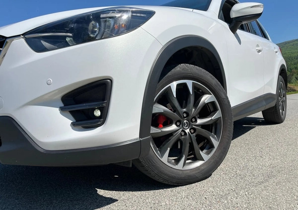 Mazda CX-5 cena 53999 przebieg: 155000, rok produkcji 2015 z Biała małe 742